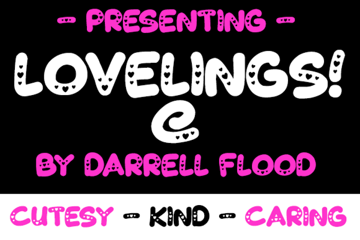 Lovelings Font poster