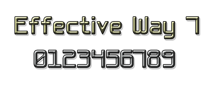 Basic Sans Serif 7 Font poster