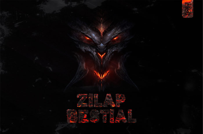Zilap Bestial Font poster