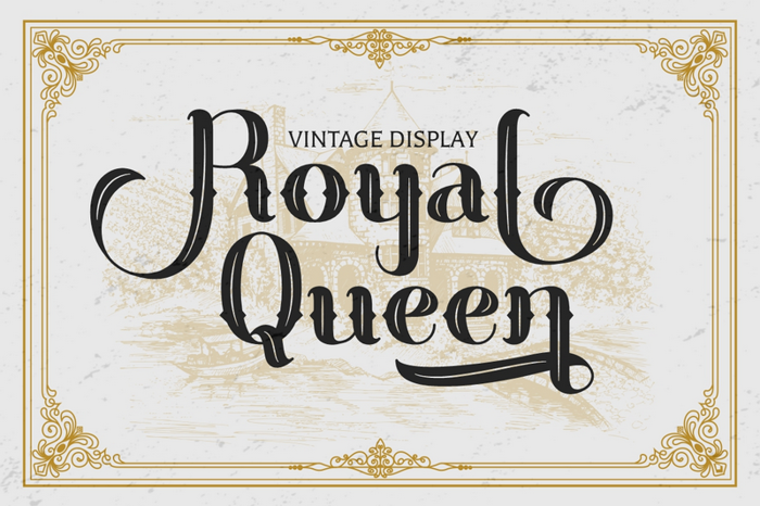Royal Queen Font poster