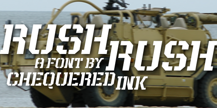 Rush Rush Font poster