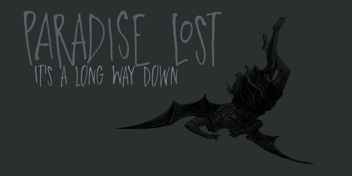 DK Paradise Lost Font poster