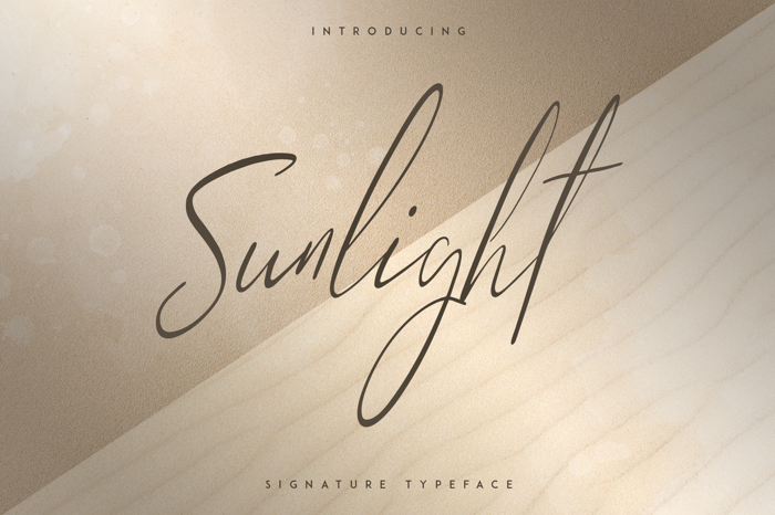 SUNLIGHT - SIGNATURE TYPEFACE Font