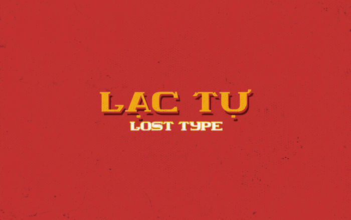 Lost Vietnam Font poster
