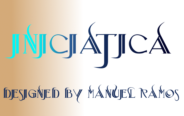 Iniciatica Font poster
