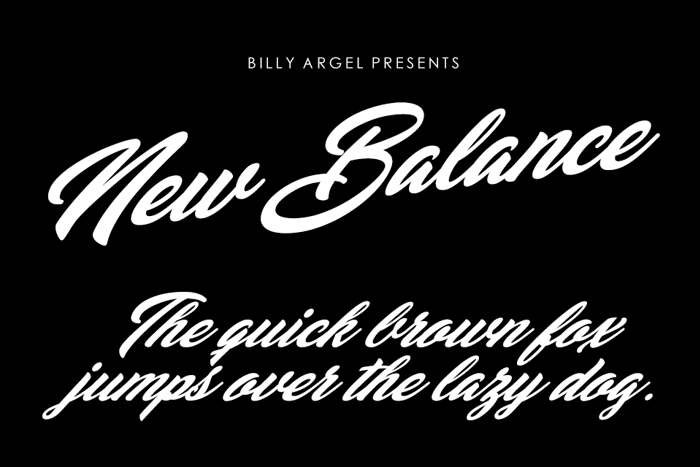 New Balance Font poster