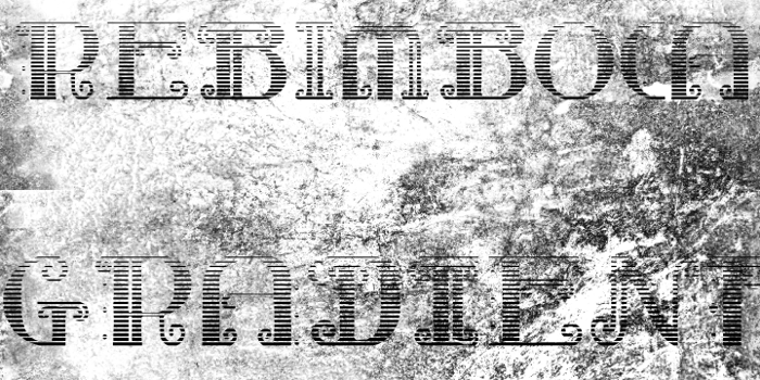 Rebimboca Gradient Font poster
