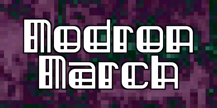 Modron March Font poster