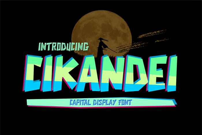 CIKANDEI Font poster