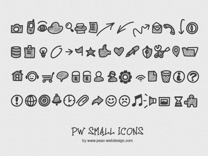 PW Small Icons Font poster