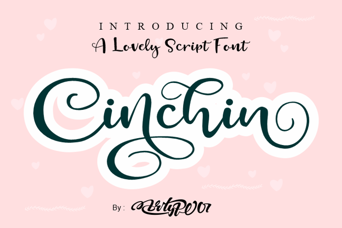 Cinchin Font poster