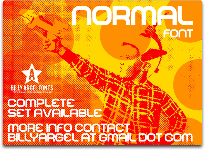 NORMAL Font poster