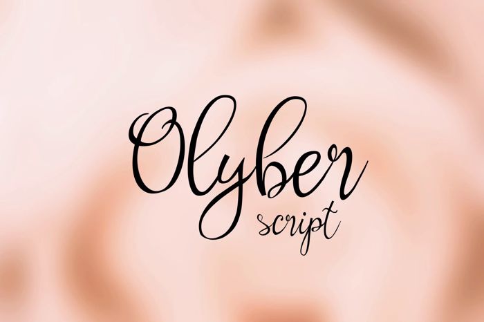 Olyber Font poster