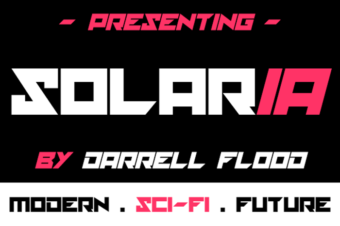 solaria Font poster