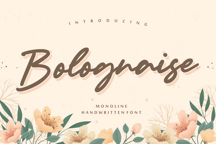 Bolognaise Font poster