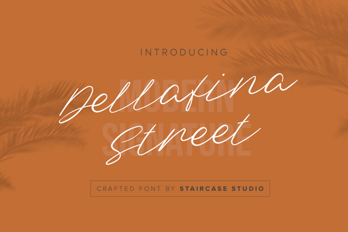 Dellafina Street Font poster
