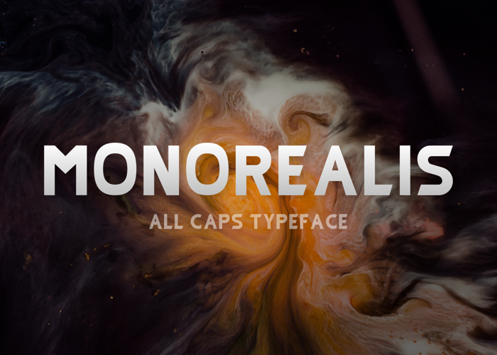 Monorealis Font poster