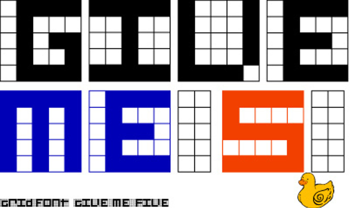 Give Me Five Font poster