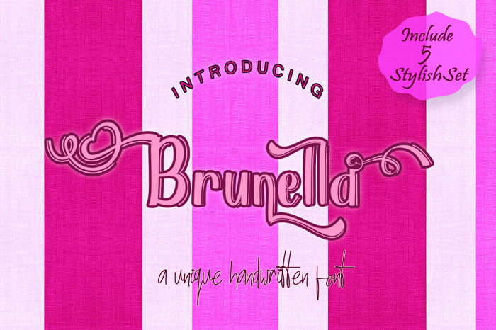 Brunella Font poster