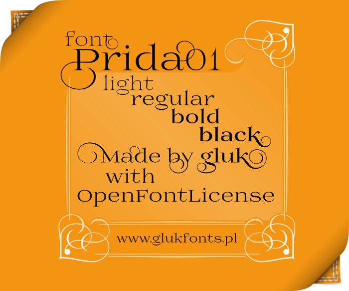 Prida01 Font poster