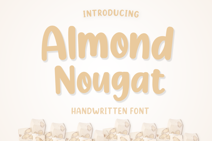Almond Nougat Font poster
