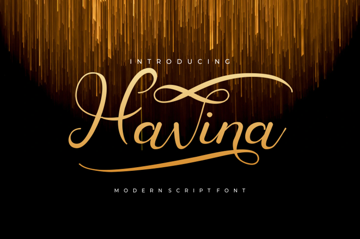 Havina Font poster