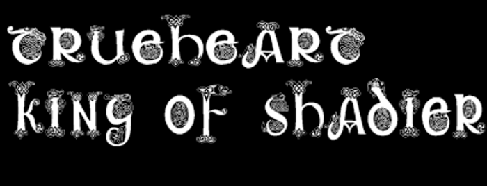Trueheart Font poster