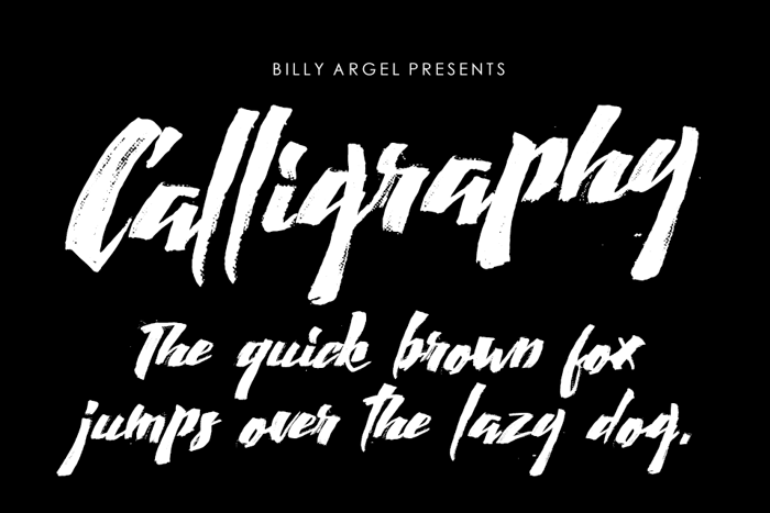 Calligraphy Font poster