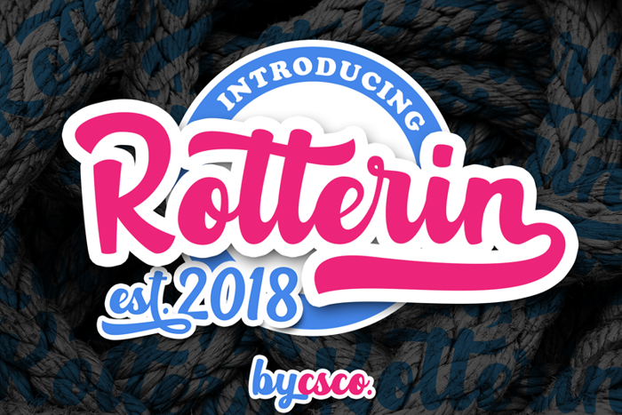Rotterin Font poster