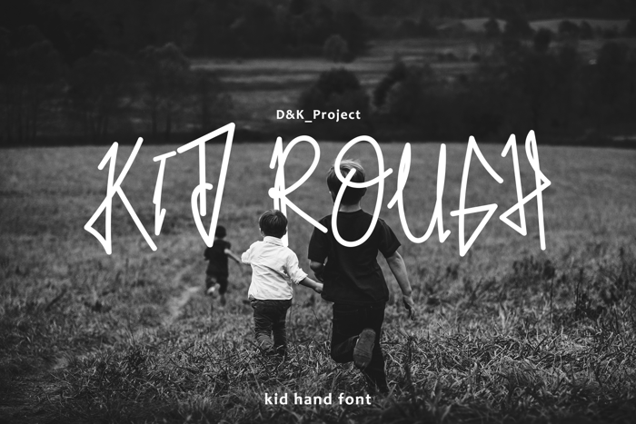 Kid Rough Font poster
