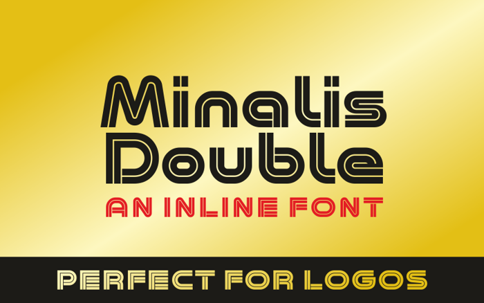 Minalis Double Font poster