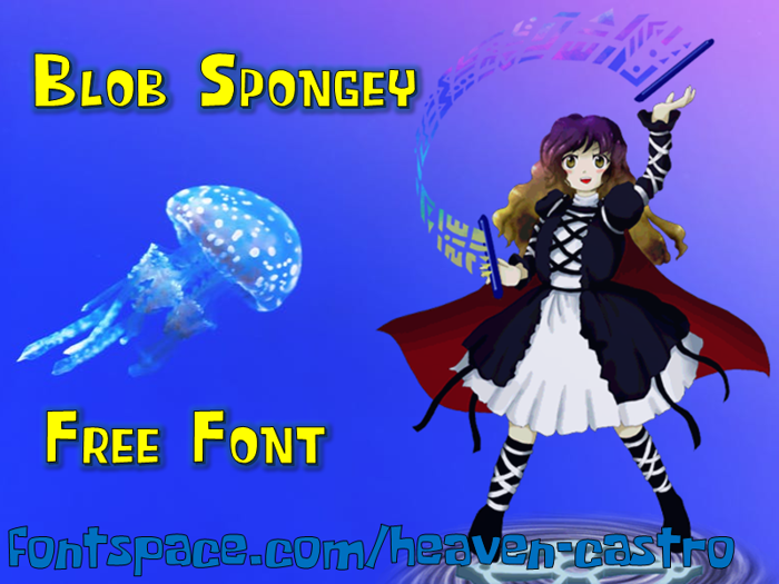 Blob Spongey Font poster