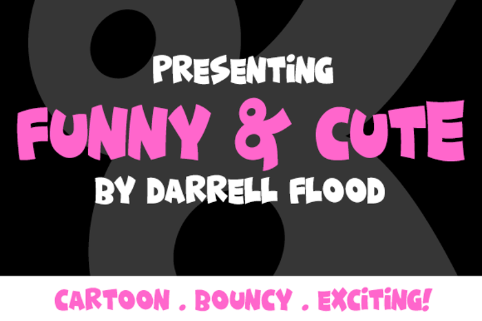 Funny & Cute Font poster