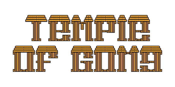 Temple of Gong Font poster