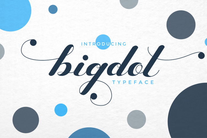 Bigdot Font poster