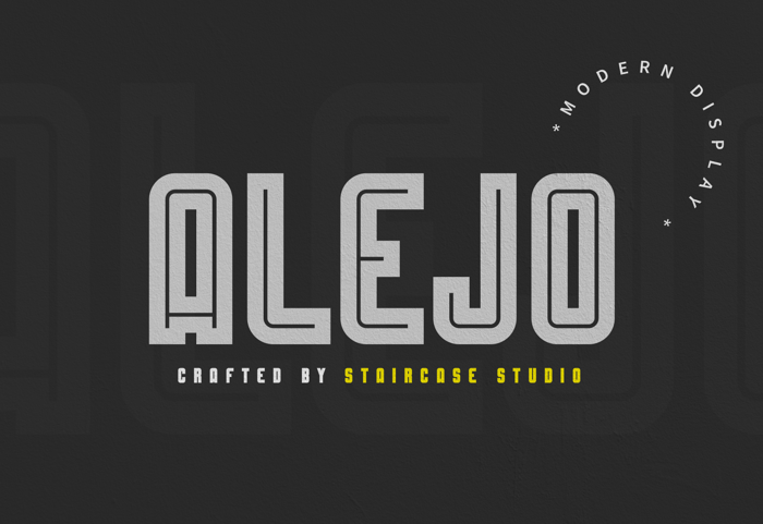 Alejo Line Font poster