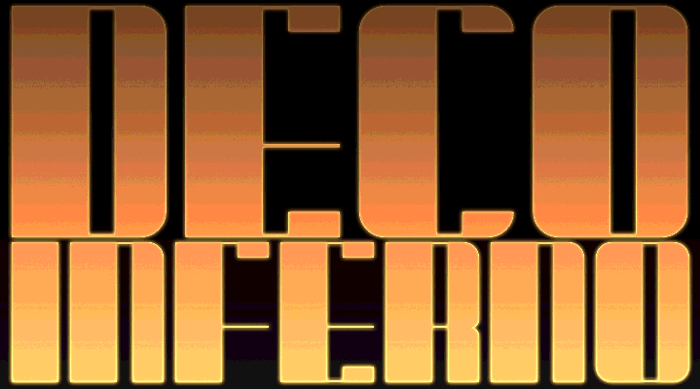 Deco Inferno Font poster