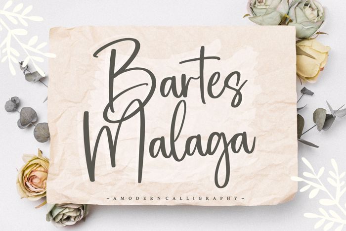 Bartes Malaga Font poster