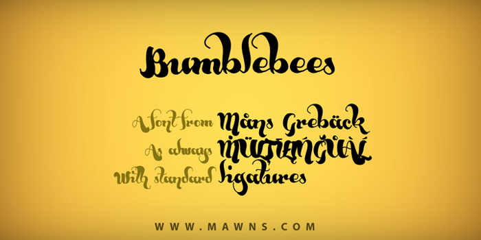 Bumblebees Demo Font poster