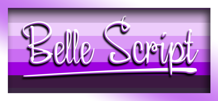 Belle Script Font poster