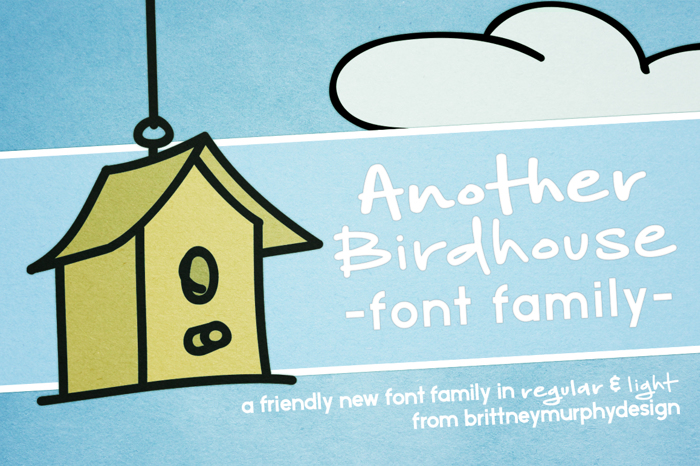 Another Birdhouse Font poster