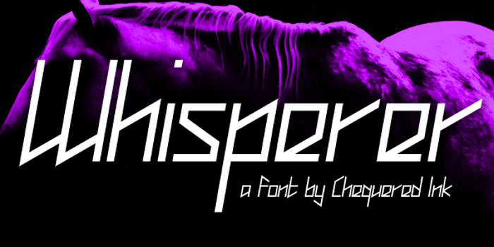 Whisperer Font poster