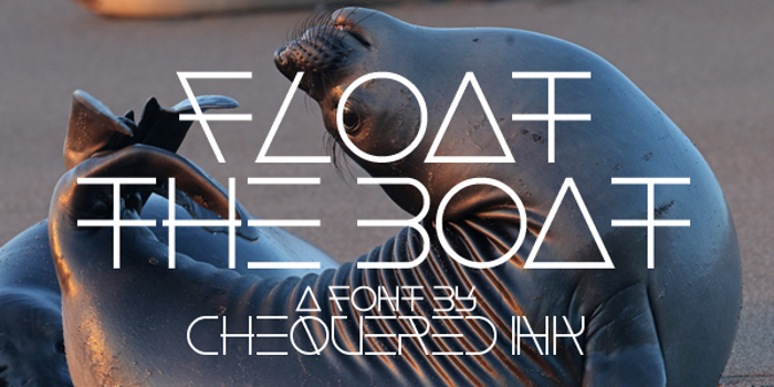 Float The Boat Font poster
