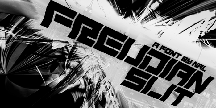 Freudian Slit Font poster