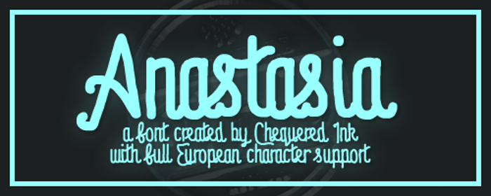Anastasia Font poster