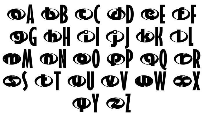 the Incredibles Font poster