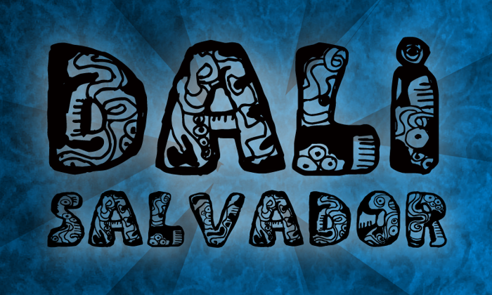 Dali Font poster