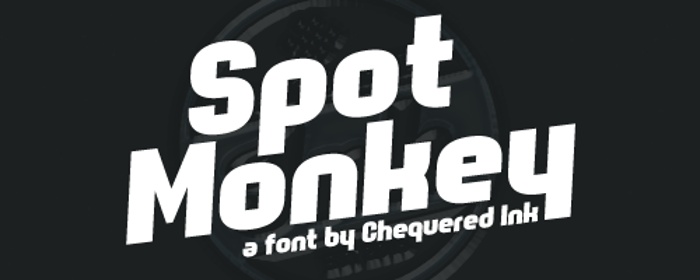 Spot Monkey Font poster