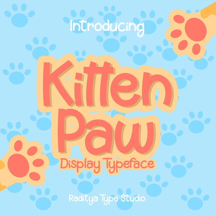 Kitten Paw Font poster