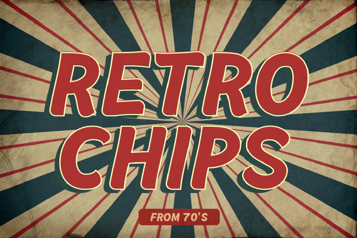 Retrochips Font poster